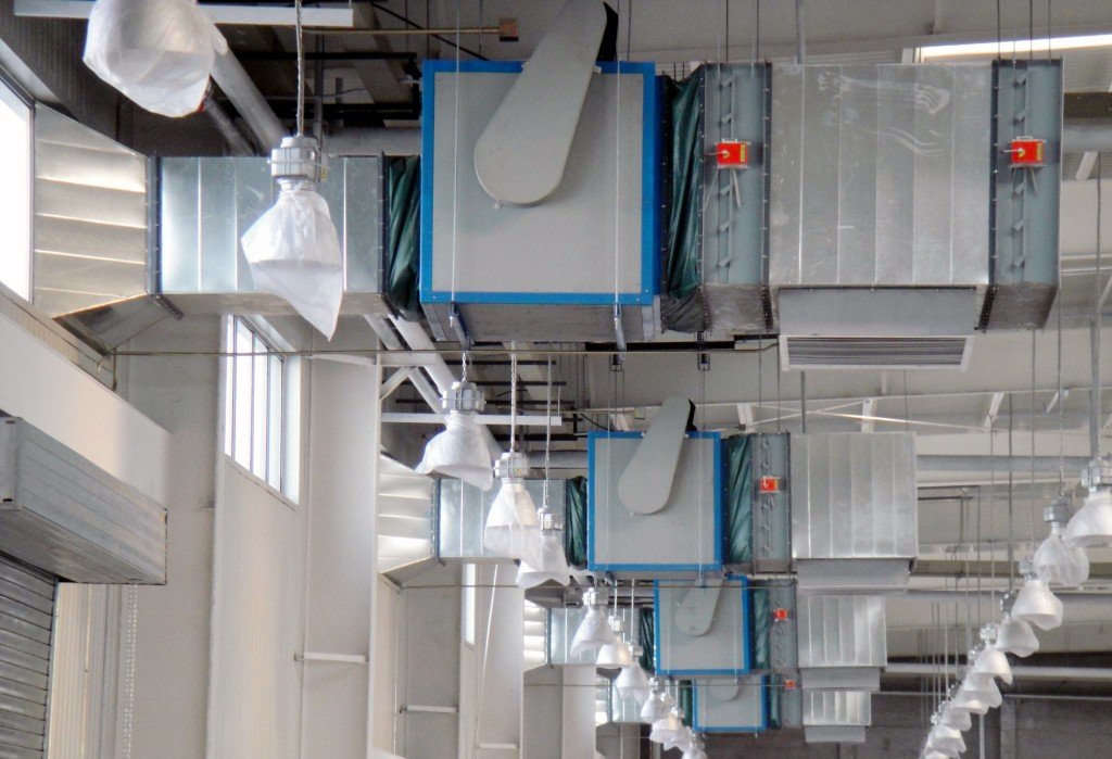 DT Series cabinet centrifugal fan integrated into central HVAC for industrial ventilation solutions