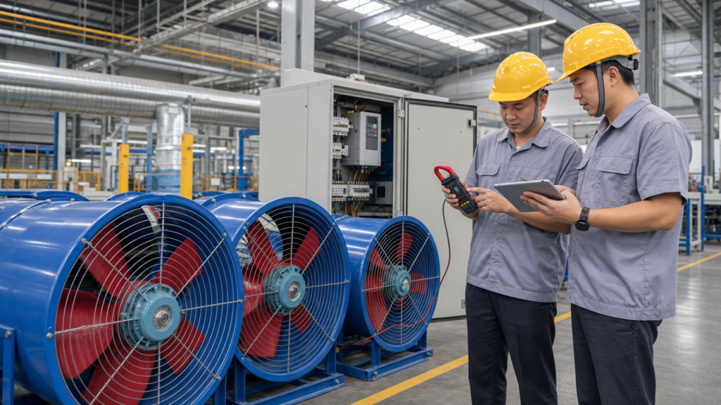 POPULA fan energy efficiency audit for industrial ventilation system